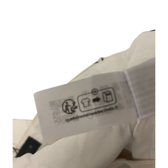 Zara Womens Pants Trouser XXL Ecru Geometric Printed Satin Effect 2761/027 NWT - Picture 13 of 16